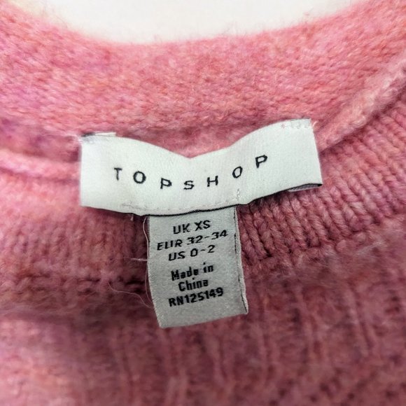 Topshop pink knit sweater - Picture 2 of 3